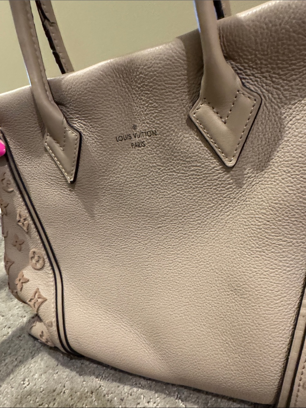 Louis Vuitton PM Mono Velour Galet Tote - Picture 4 of 16